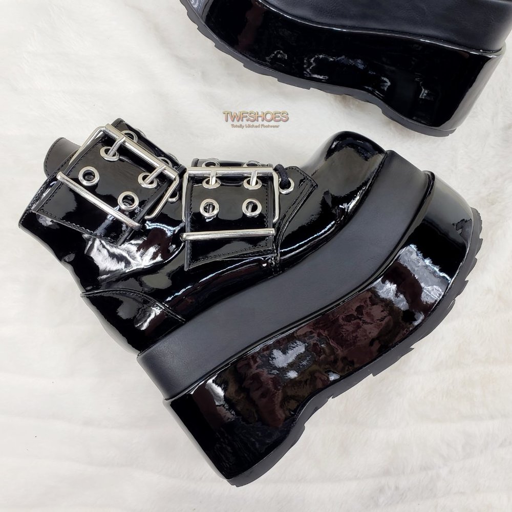 Bear 104 Platform Ankle Boots Goth Punk Rave - Picture 10 of 16